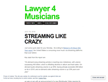 Tablet Screenshot of lawyer4musicians.com